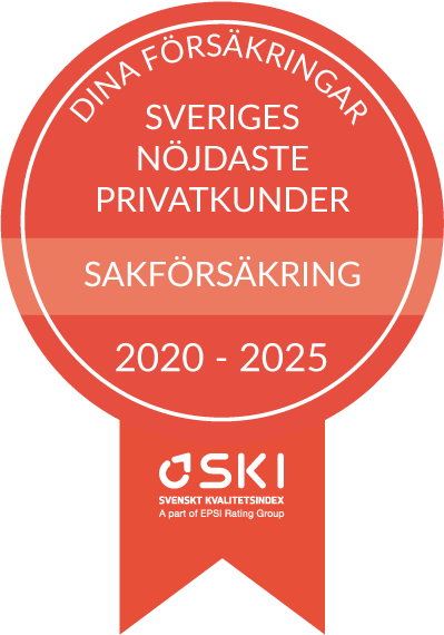 Dina Försäkringar, Sveriges nöjdaste privatkunder, sakförsäkring, 2020 - 2025, SKI
